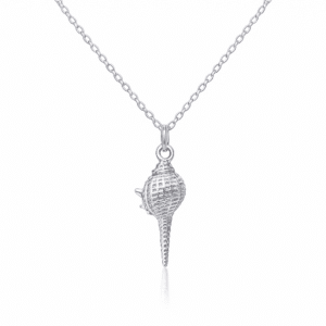 Colgante de plata caracola