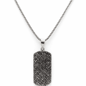 Colgante chapa con cristales