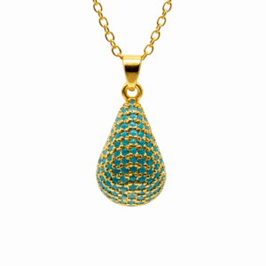 Colgante gota con piedras