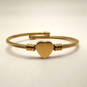 Pulsera rigida corazón