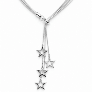Collar estrellas plata